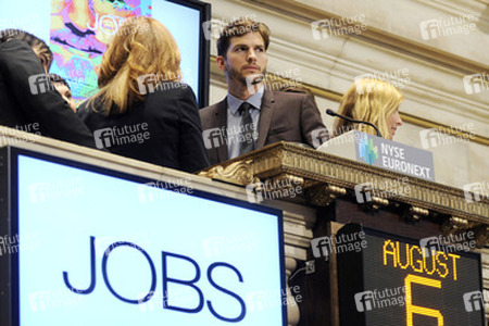 Ashton Kutcher Läutet die Eröffnungsglocke des NYSE, New York