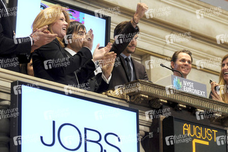 Ashton Kutcher Läutet die Eröffnungsglocke des NYSE, New York