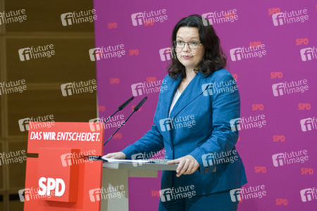 Pressekonferenz mit Andrea Nahles, Berlin
Pressekonferenz mit Andrea Nahles, Berlin