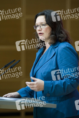 Pressekonferenz mit Andrea Nahles, Berlin
Pressekonferenz mit Andrea Nahles, Berlin