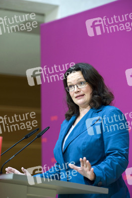 Pressekonferenz mit Andrea Nahles, Berlin
Pressekonferenz mit Andrea Nahles, Berlin
