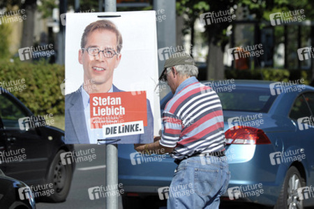 Straßenwahlkampf der Partei Die Linke, Berlin