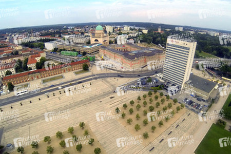 Luftaufnahmen vom Stadtschloss und der Nikolaikirche, Potsdam