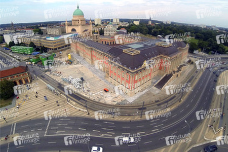 Luftaufnahmen vom Stadtschloss und der Nikolaikirche, Potsdam