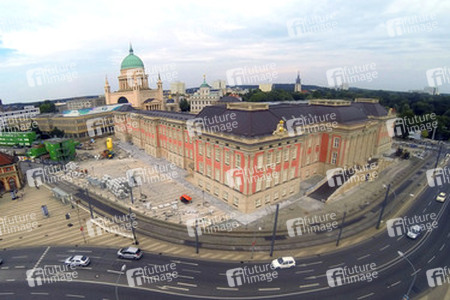 Luftaufnahmen vom Stadtschloss und der Nikolaikirche, Potsdam