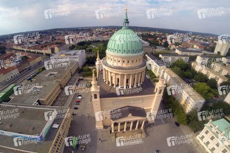 Luftaufnahmen vom Stadtschloss und der Nikolaikirche, Potsdam