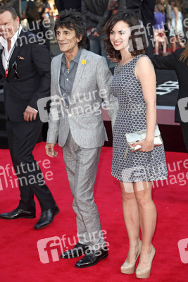 Ronnie Wood (Faces, Jeff Beck Group, The Rolling Stones) mit Gattin Sally Humphries