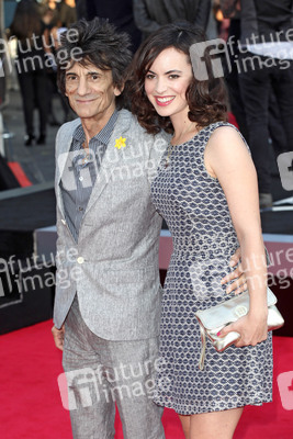 Ronnie Wood (Faces, Jeff Beck Group, The Rolling Stones) mit Gattin Sally Humphries