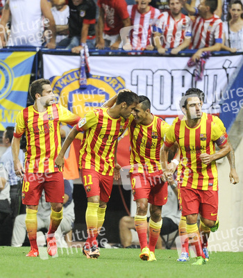 Supercup Spiel Atlético Madrid gegen FC Barcelona