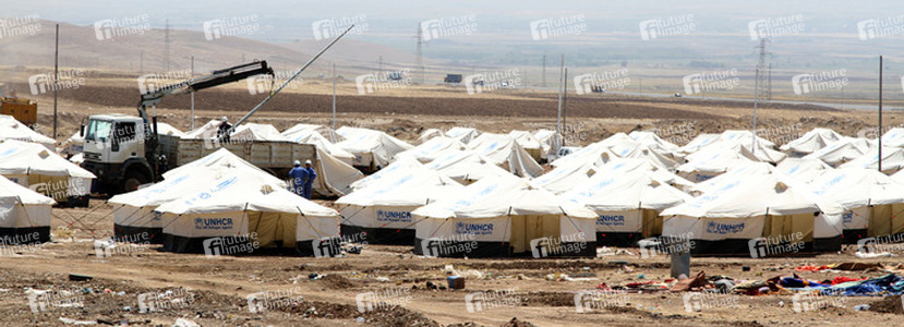 Syrische Bürgerkriegsflüchtlinge in Arbat, Irak