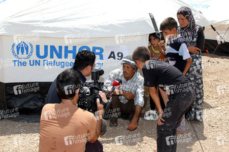 Syrische Bürgerkriegsflüchtlinge in Arbat, Irak
