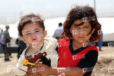Syrische Bürgerkriegsflüchtlinge in Arbat, Irak