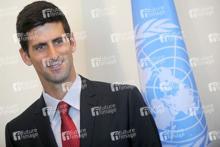 Novak Djokovic im UN-Hauptquartier, New York