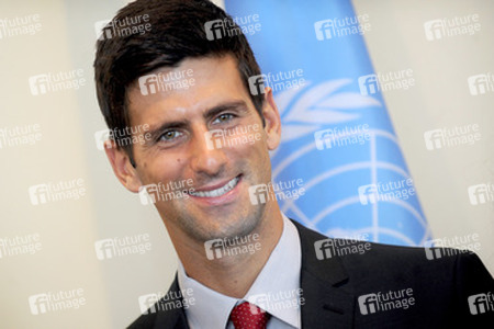 Novak Djokovic im UN-Hauptquartier, New York