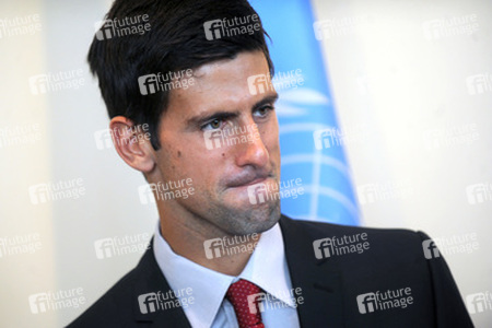 Novak Djokovic im UN-Hauptquartier, New York
