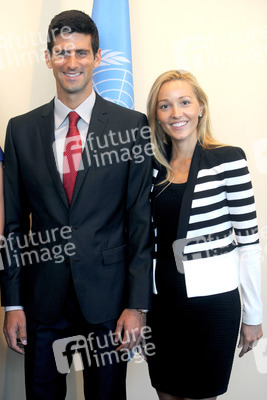 Novak Djokovic im UN-Hauptquartier, New York