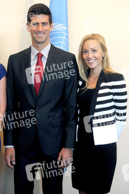 Novak Djokovic im UN-Hauptquartier, New York