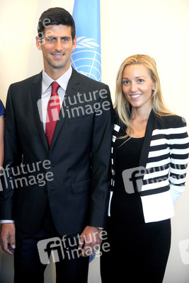 Novak Djokovic im UN-Hauptquartier, New York