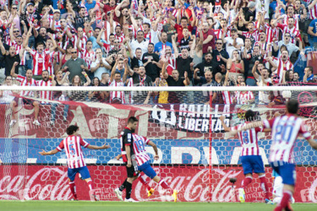 Liga BBVA Match Atlético Madrid gegen Rayo Vallecano, Madrid