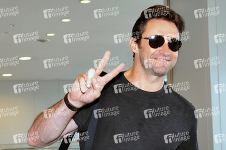 Ankunft von Hugh Jackman Arrives in Japan