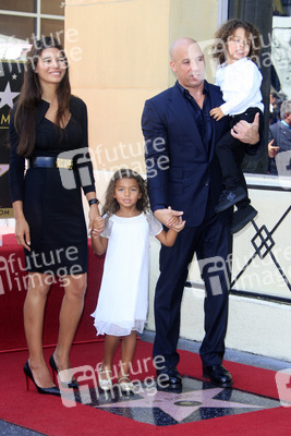 Vin Diesel mit Lebensgefährtin Paloma Jimenez, Tochter Hania Riley und Sohn Vincent