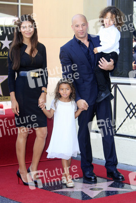 Vin Diesel mit Lebensgefährtin Paloma Jimenez, Tochter Hania Riley und Sohn Vincent