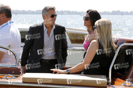 Auf dem Weg zum 'Gravity' Photocall, Biennale 2013