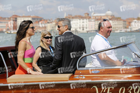 Auf dem Weg zum 'Gravity' Photocall, Biennale 2013