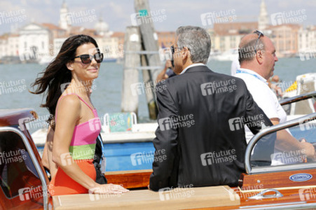 Auf dem Weg zum 'Gravity' Photocall, Biennale 2013