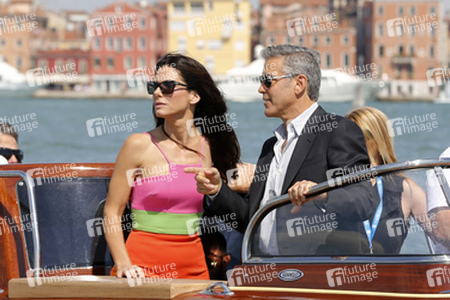Auf dem Weg zum 'Gravity' Photocall, Biennale 2013
