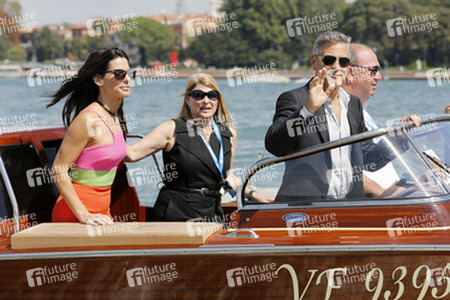 Auf dem Weg zum 'Gravity' Photocall, Biennale 2013