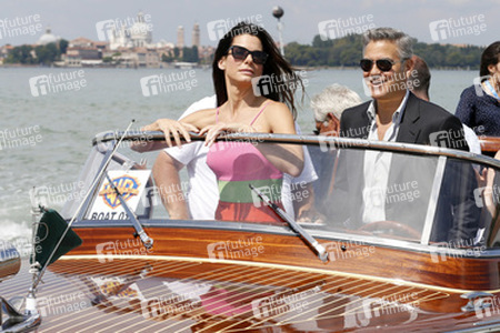 Auf dem Weg zum 'Gravity' Photocall, Biennale 2013