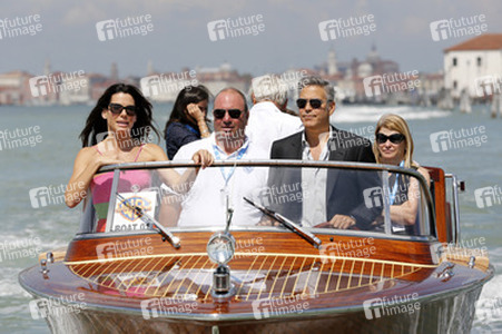 Auf dem Weg zum 'Gravity' Photocall, Biennale 2013