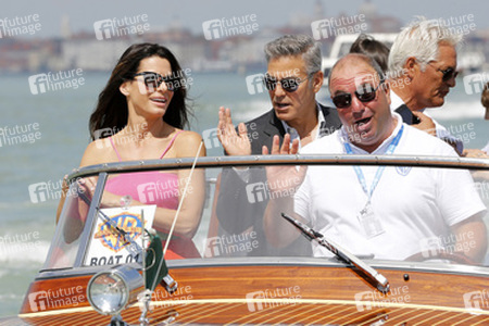 Auf dem Weg zum 'Gravity' Photocall, Biennale 2013