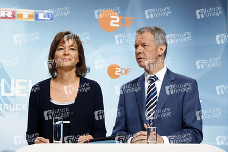 Pressekonferenz zum TV-Duell, Berlin
