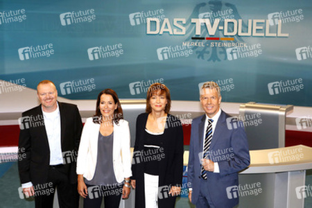 Vorbesichtigung des TV-Duell-Studios, Berlin
