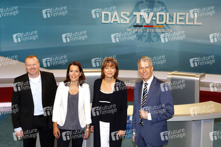Vorbesichtigung des TV-Duell-Studios, Berlin