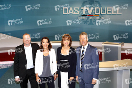Vorbesichtigung des TV-Duell-Studios, Berlin