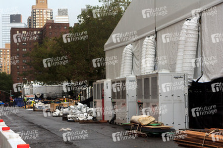 Vorbereitungen zur Fashion Week New York
