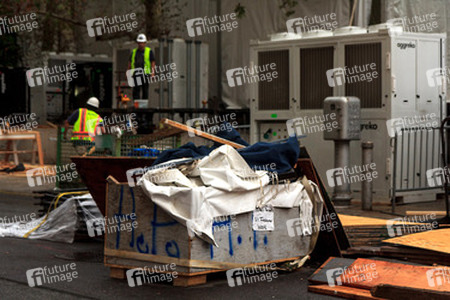 Vorbereitungen zur Fashion Week New York