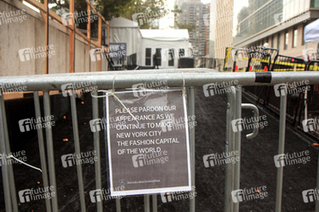 Vorbereitungen zur Fashion Week New York