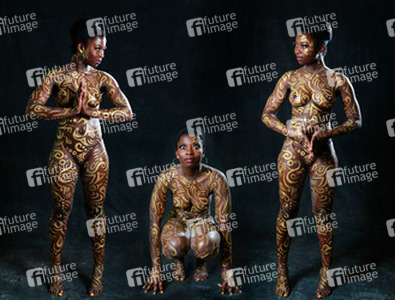 Goldornamente / Gold Ornaments Body Painting