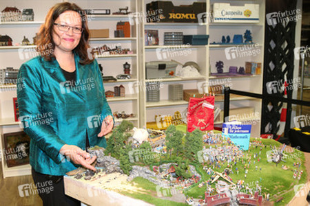 Andrea Nahles im Miniatur Wunderland, Berlin