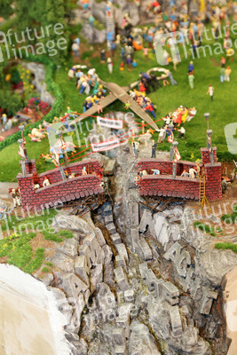 Andrea Nahles im Miniatur Wunderland, Berlin
