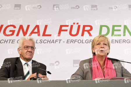 Rot-grünes Treffen der Spitzenkandidaten und Minsterpräsidenten, Berlin