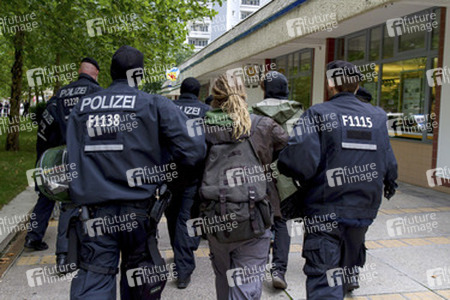 NPD Kundgebung in Hellersdorf, Berlin