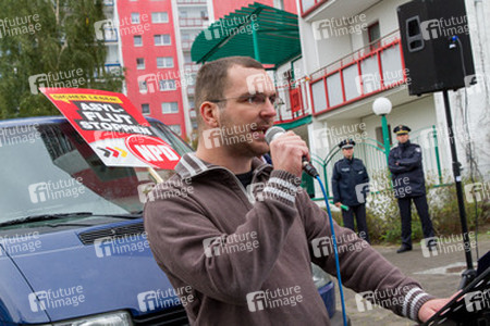 NPD Kundgebung in Hellersdorf, Berlin