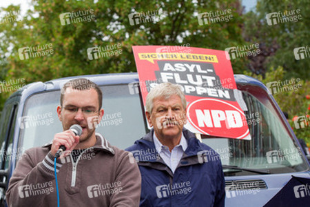 NPD Kundgebung in Hellersdorf, Berlin