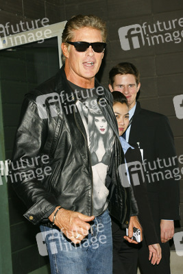 Ankunft von David Hasselhoff am Flughafen Tegel, Berlin