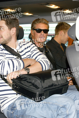 Ankunft von David Hasselhoff am Flughafen Tegel, Berlin